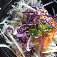 Papaya salad without fish sauce   at Pho Fans in Smithtown