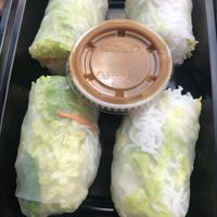 Vegan Summer roll with peanut sauce   at Pho Fans in Smithtown