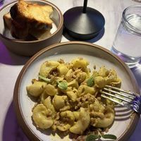 Lumache pasta with farro  at Black Iron Bystro in Buffalo