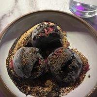 Cocoa and coffee gelato  at Black Iron Bystro in Buffalo