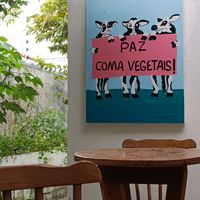 Peace, eat vegetables! at Oásis Natural - Alimentação Saudável in Natal