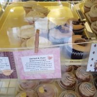 Mocha choco latte, old ball & chain, hoosier buckeye (my fav) at The Flying Cupcake in Indianapolis