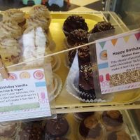 Happy birthday vanilla and happy birthday chocolate at The Flying Cupcake in Indianapolis