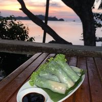 SummerRolls #Veganuary at Spiral Resort  in Koh Phayam