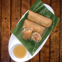 Homemade SpringRolls - Po Piet Toth #Veganuary at Spiral Resort  in Koh Phayam