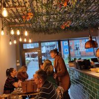 Cosy interior at Chamo Street Food in Preston