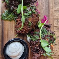 Cauli fritters at Chamo Street Food in Preston