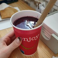 Vegan Blueberry smoothie at La francesa - crêperie in Toledo