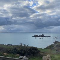 Lighthouse view  at Corbiere Phare in Jersey