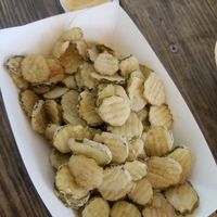 Fried pickles at The Smokin' Onion in Asheville