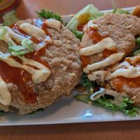 Fried Green Tomatoes at The Smokin' Onion in Asheville