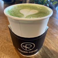 Matcha latte   at Reborn Coffee in Laguna Woods