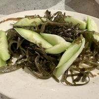 Seaweed salad + Garlic cucumber combo  at Chong Qing Special Noodles  in San Gabriel