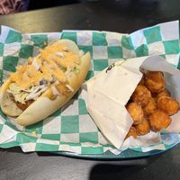 Americano Veggie Dog  at Mike's Vegan Grill in Charlotte