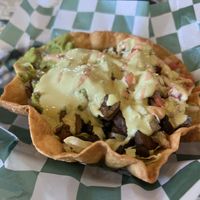 Taco steak saladd  at Mike's Vegan Grill in Charlotte