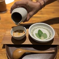 Peanut and herb cream  at Herbivore by Locavore in Ubud