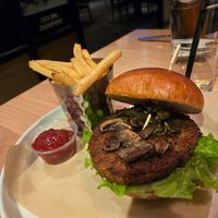 Plant-Based burger at The Pickle Barrel in London