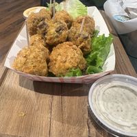Guilt-free bites with sides of ranch and chipotle aioli   at VeganBurg in Hesperia