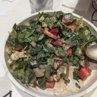 Fatoush without bread (as it isn't vegan) at Al Safadi in Abu Dhabi