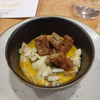 Pumpkin puree at Baak Libreria Bistrot in Bologna