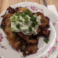 Placki 2/5 - sour cream not great at Vegan Friends Kitchen in Warsaw