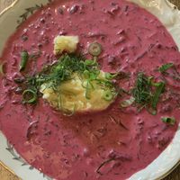 Beet Soupp  at Vegan Friends Kitchen in Warsaw