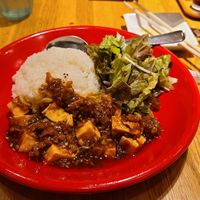 Mapo tofu, so delicious! at Mama Huhu in Tokyo