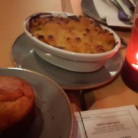 Cornbread and mac'n'cheese at Moko   in North London