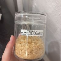 Vegan fish flakes   at SAKURA-TEI in Tokyo