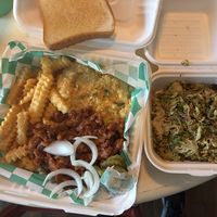 BBQ plate  at That Weird Place in Amarillo