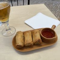 Fried spring rolls  at Co Lan Restaurant in Lisbon
