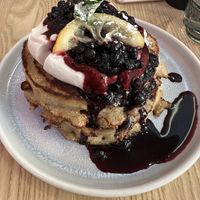 Blåbärspannkaka  at Greasy Spoon @ Playhouse Teater in Stockholm