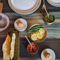 Complimentary appetizers #Veganuary at Nksha in Mumbai