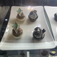 Cupcake display  at Glow Cakes and Coffee in Phnom Penh