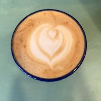 coffee with soy milk  at Rawa Speciality Coffee in Granada