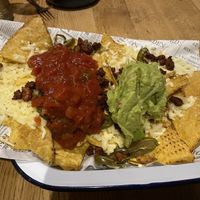 Vegan nachos with chorizo   at The Alma Inn in Sowerby Bridge