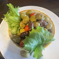 Olive salad   at Olives A Greek Kitchen in Manteo