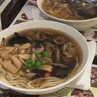 Mushroom noodles from the ground floor - about 20 yuan (£2) at JenDow - Lian Shiang Jai 莲香斋 in Shanghai