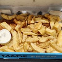 their vegan fish & chips at Hobson's Fish & Chips - Charing Cross in London