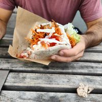 Gyros - yummy! at Loving Hut Express in Antwerpen