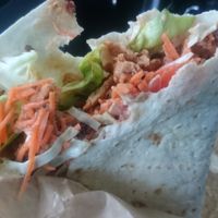 XL gyros wrap at Loving Hut Express in Antwerpen