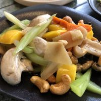 Stir fried vegetables (vegan banquet) at Longtime Dining in Brisbane