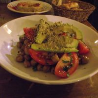 Great vegan chickpea avokado salad  at Made In Home in Sofia