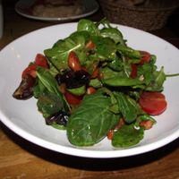 Very tasty spinach vegan salad at Made In Home in Sofia