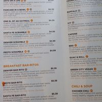 Menu part 1
 at Protein Bar - 7th St in Washington