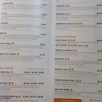 Menu part 2 at Protein Bar - 7th St in Washington