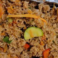 Veggie fried rice (tell them for a vegan) at Roy Thai in Leamington