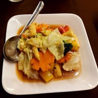 Stir fried vegetables at Chaichet Terrace - ระเบียงไชยเชษฐ์  in Koh Chang