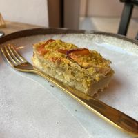 Pistachio persimmon bar  at Das Lazy in Vienna