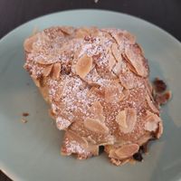 Almond croissant (to go) at Das Lazy in Vienna